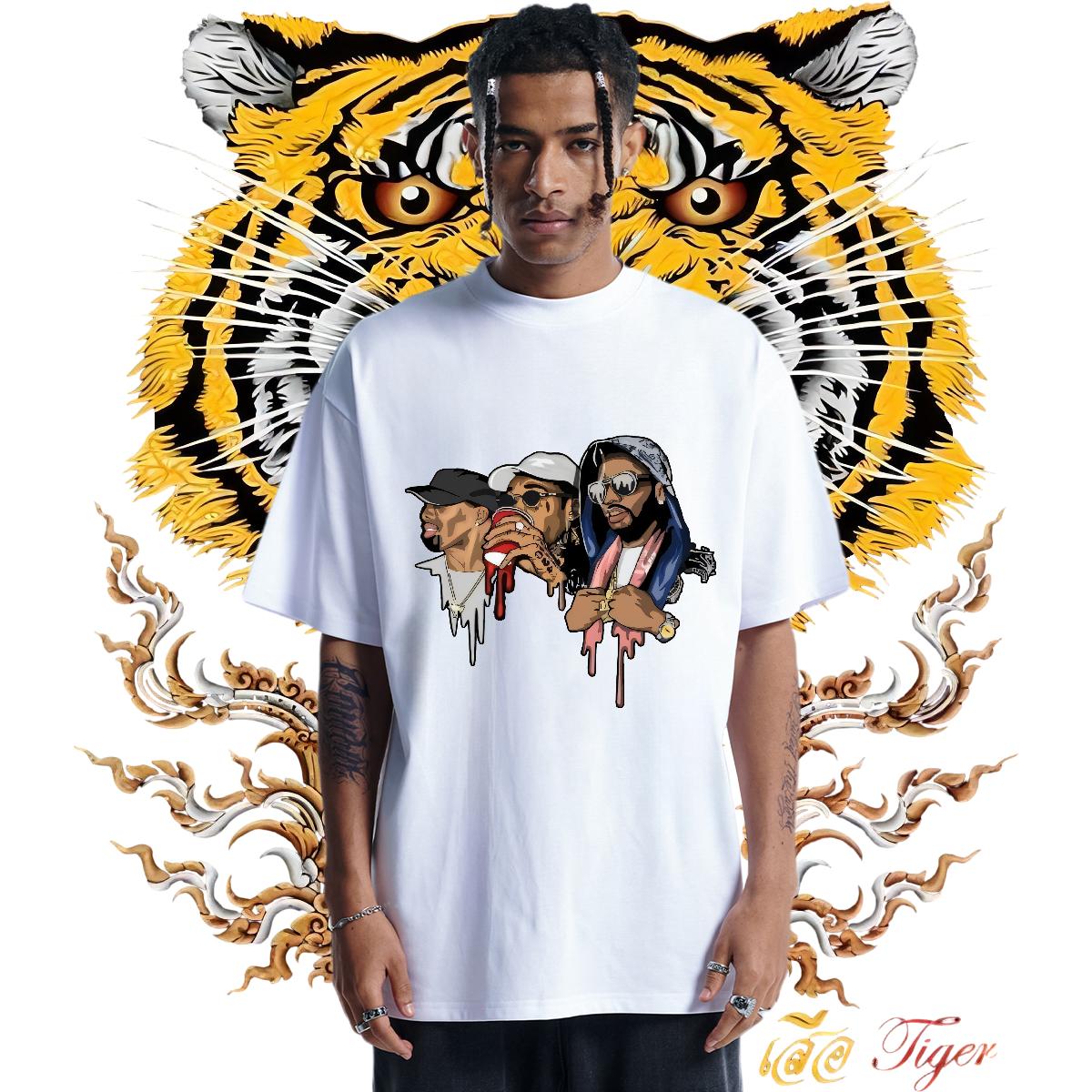 High Quality Man T Shirts Spring Summer Short Sleeve Cotton O-Neck Men Clothes T-Shirt 2024 DIY Printed Tees Shirts