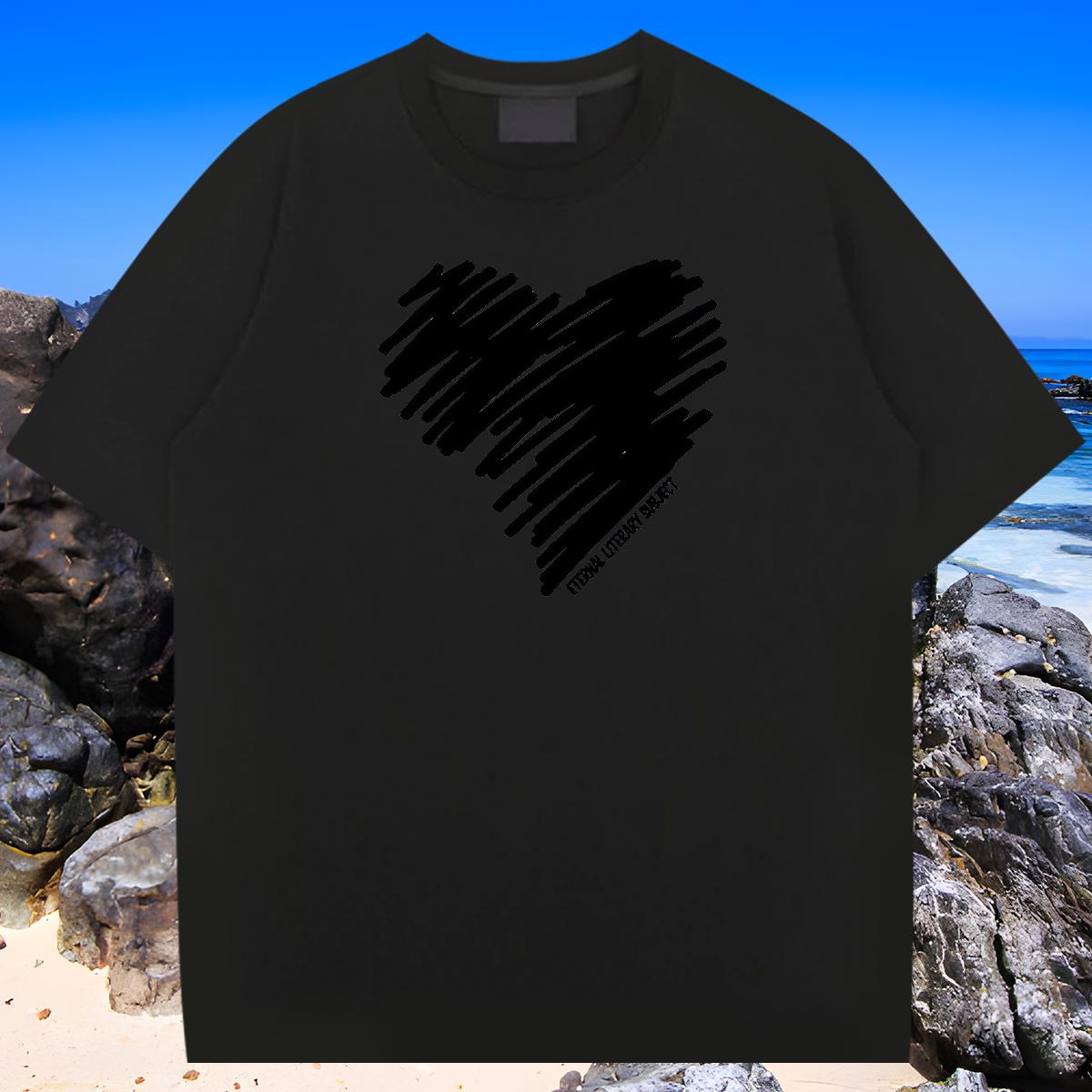 Fashion Casual Mens T Shirts Anime Print Anime Printing Street Couples T Shirts Breathable Crew Neck Soft Tees