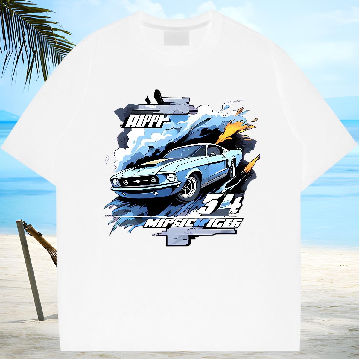 Customized T-Shirts Asian Size Daily Outfit Couples T Shirts Cotton O Neck Short Sleeves Soft Tops Tees