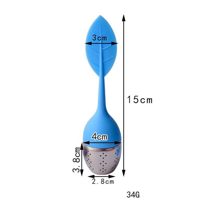 Silicone Tea Strainers Creative Leaves Shape Teas Infuser Home Coffee Vanilla Spice Filter Tea Bag Reusable