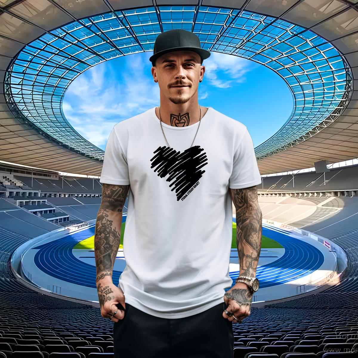 Wholesale T-Shirts for Men DIY Logo Sports Casual Couples T Shirts Round Neck Short Sleeve Loose Wear