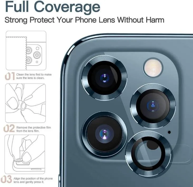 Eagle Eye Mobile Phone Camera Lens Protector for iphone 11 12 mini 13 14 15 Plus 16 pro max with box package