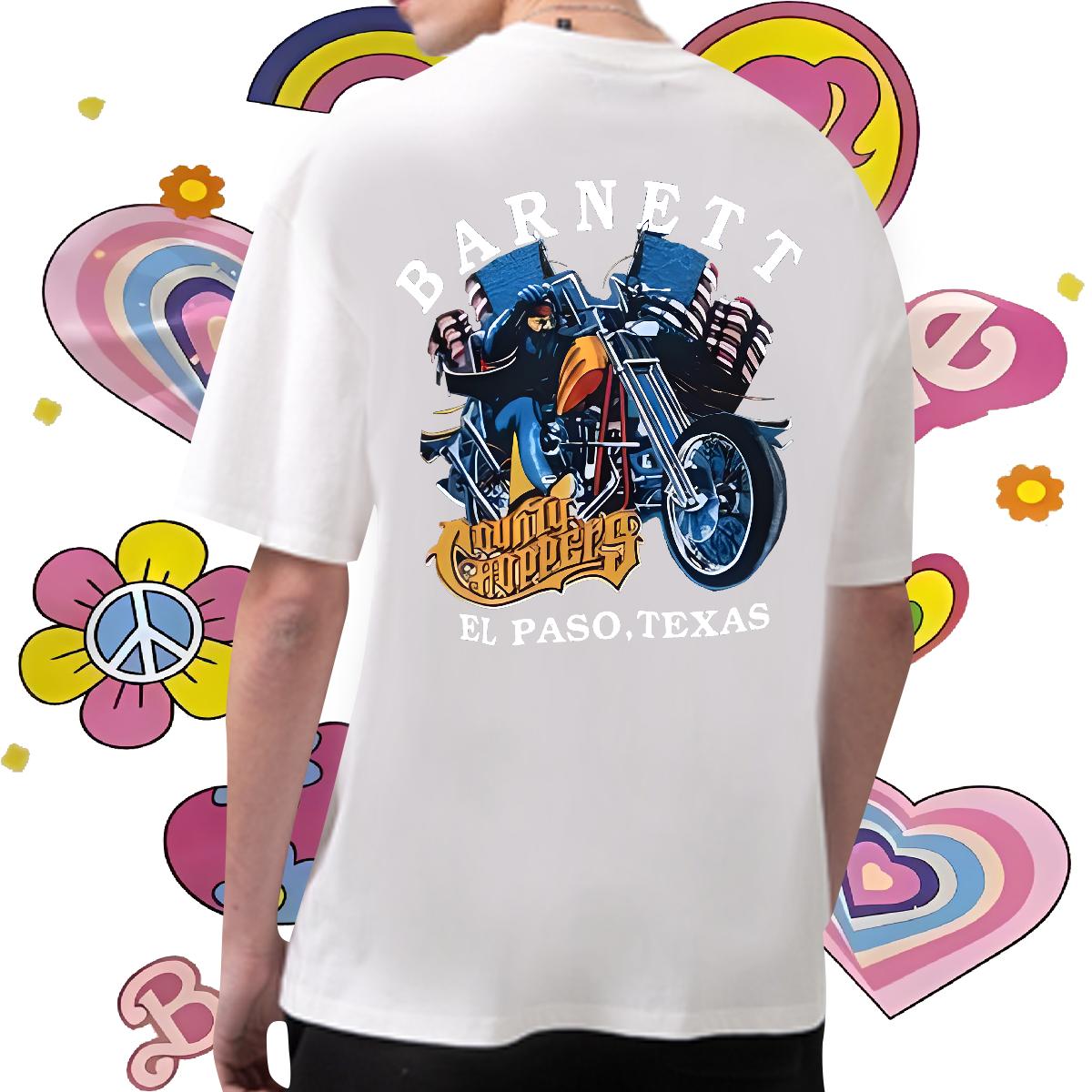 2024 Summer T-Shirts Custom Cartoon Tshirts Casual Daily Wear Crew Neck Cotton Loose Tees Shirts
