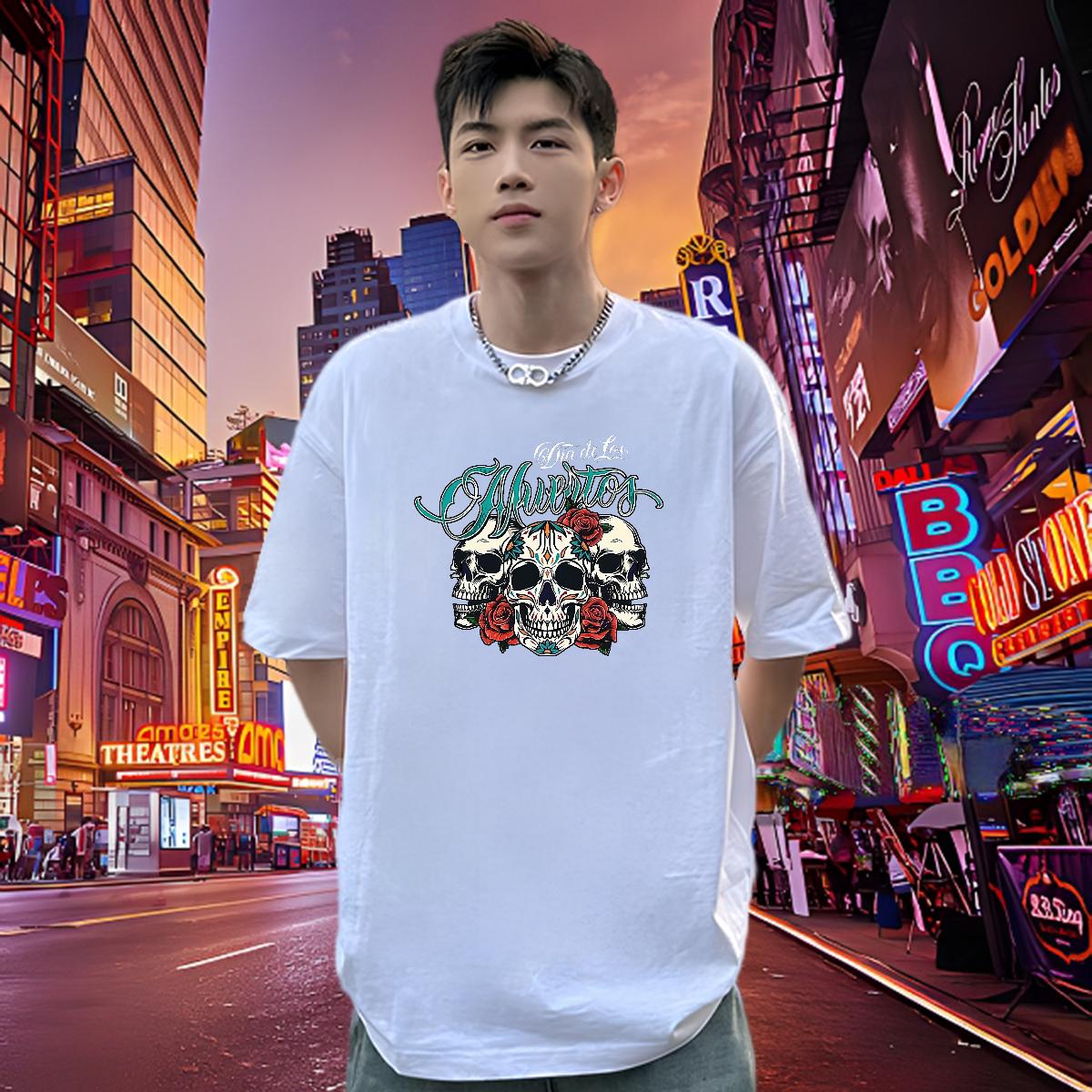 5A T Shirts Men Spring Summer Round Neck Short Sleeve Tshirts Designer Custom Printed Polos