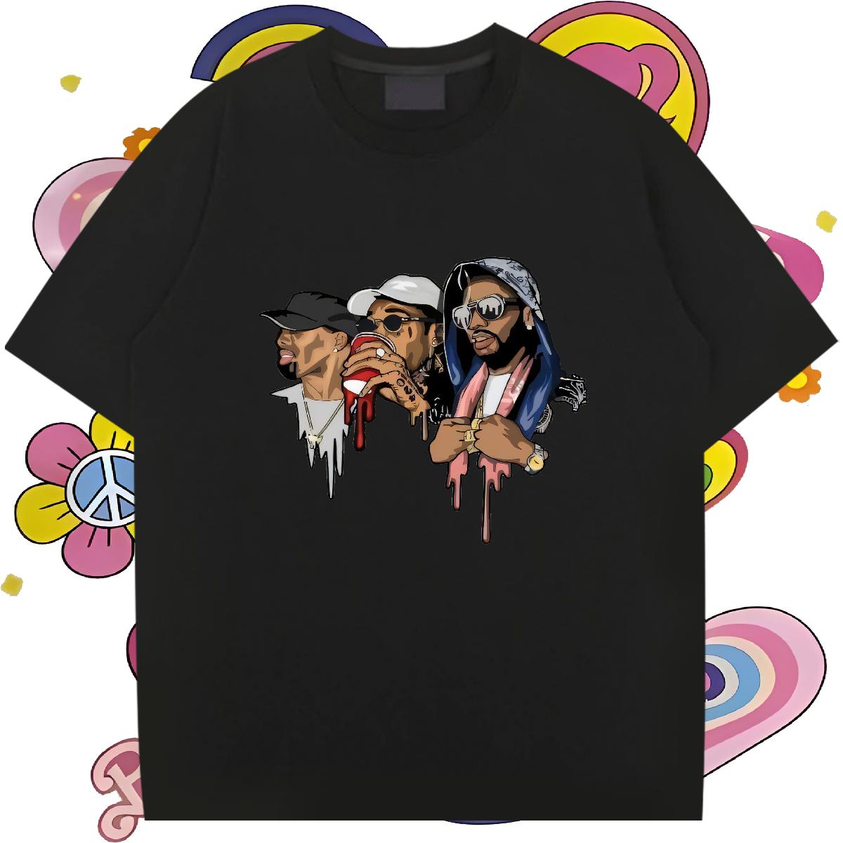 Brand Men T Shirts Summer Casual Round Neck Short Sleeve Men Clothes T-Shirt New Designer Custom Tshirts