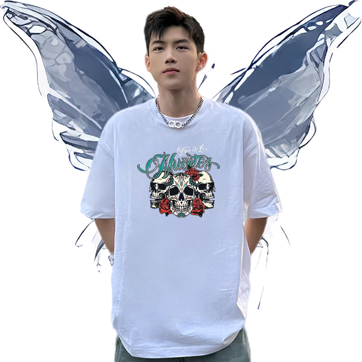 Brand Mens T Shirts Street wear Hip Hop Cotton Breathable Short Sleeve Men Clothes T-Shirt Classic Casual Custom Print Oversized Clothes