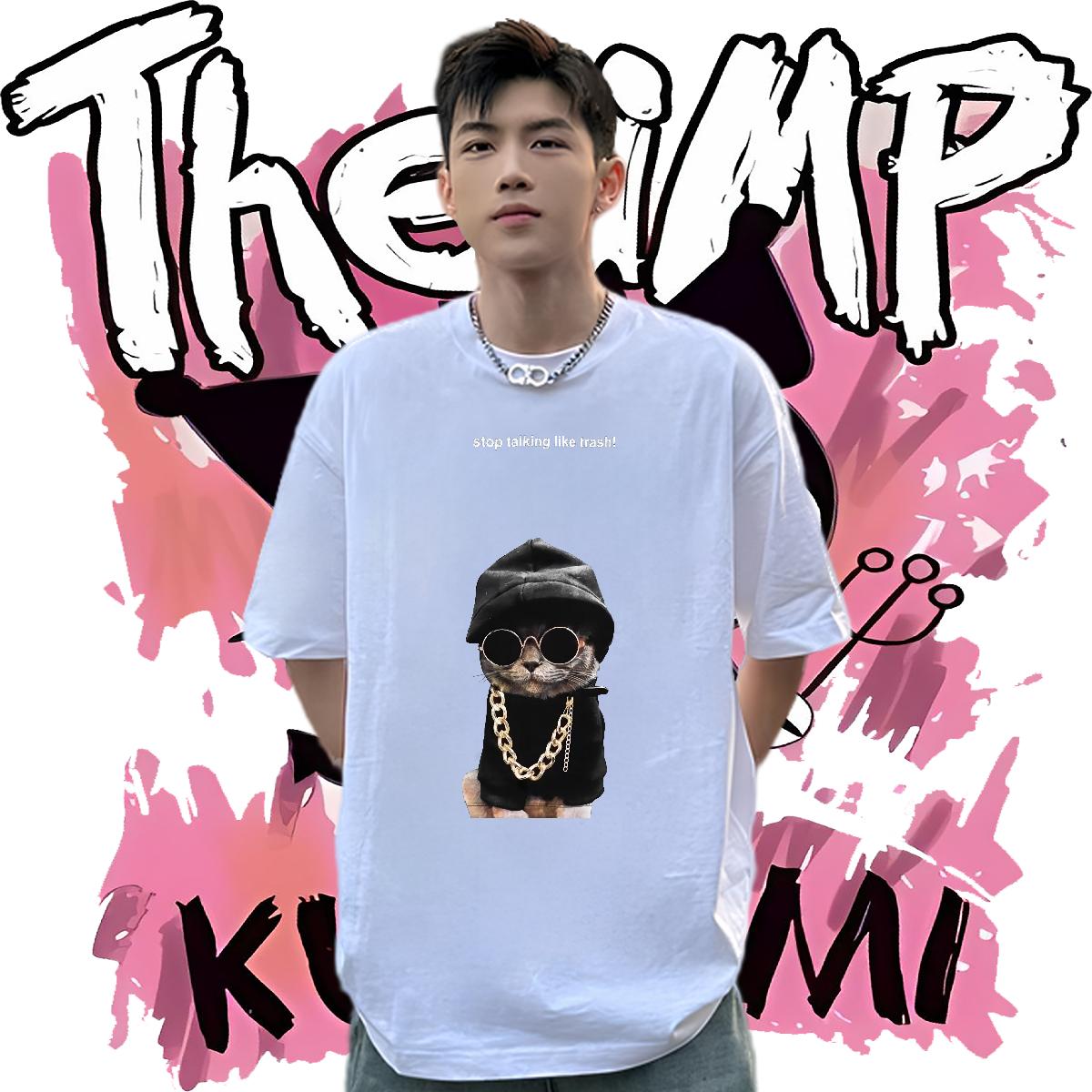DIY Men T Shirts Short sleeve Cotton Soft Hip Hop Street Men Tees Anime Unisex Tops
