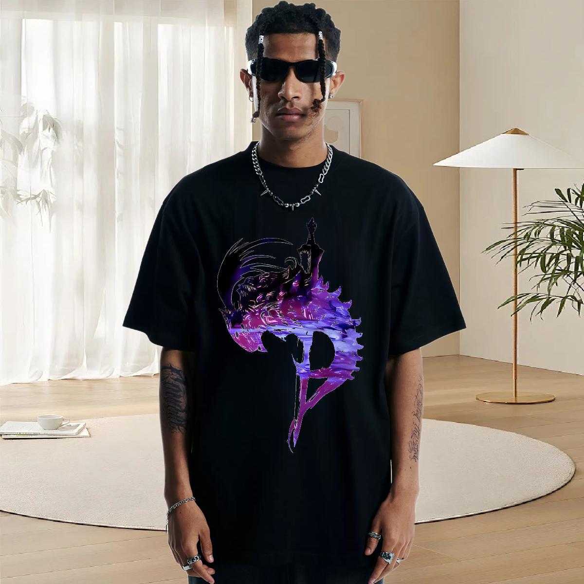 Designer Man T Shirts Sports Casual Crew Neck Cotton Breathable Men Clothes T-Shirt 2024 Summer Anime Print Top Tees