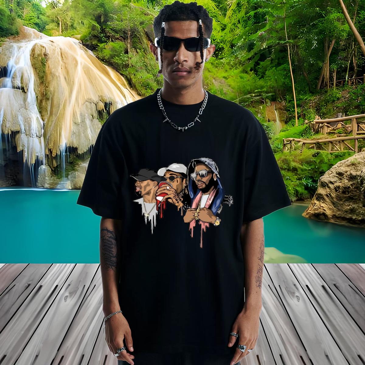 Loose Fit T-Shirts Spring Summer Breathable Short Sleeve Tshirts DIY Customized Anime Print Polos