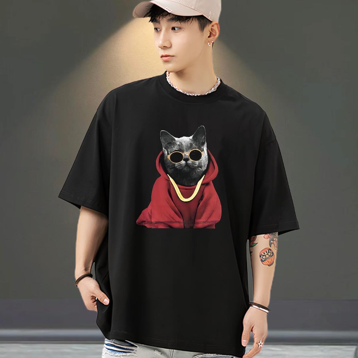 Cool Design Men T Shirts Hip Hop Crew Neck Cotton Men Tops Tees Stylist Oversized S-3XL Tops