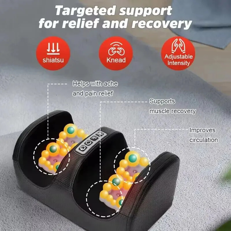 Electric Foot Massager Kneading Roller Deep Muscle Relaxation Health Care Body Massage Arm Calf Relieve Salud Massageador 240516