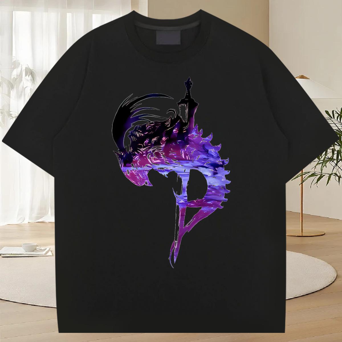 Designer Man T Shirts Sports Casual Crew Neck Cotton Breathable Men Clothes T-Shirt 2024 Summer Anime Print Top Tees