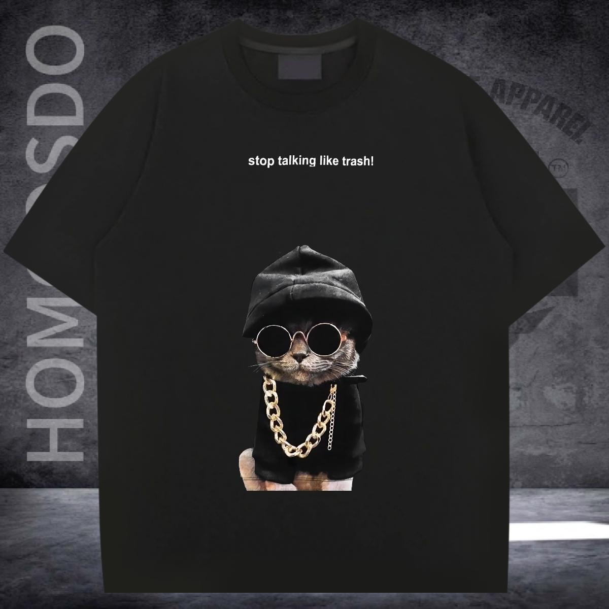 Cool Design T Shirt For Man High Street Hip Hop Breathable Short Sleeve Men Tees New Arrival Custom Printing Tees Shirts