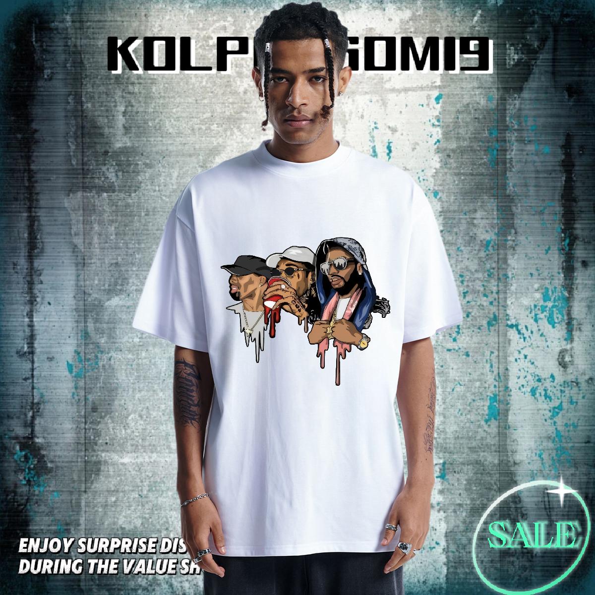 Cool Mens T Shirts Daily Wear Breathable Crew Neck Men Clothes T-Shirt Fashion Floral Print Tops