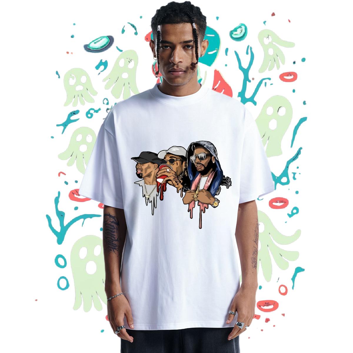 Classic T Shirt For Man Hip Hop Street Short Sleeve Cotton O-Neck Couples T Shirts New Graphic Polos