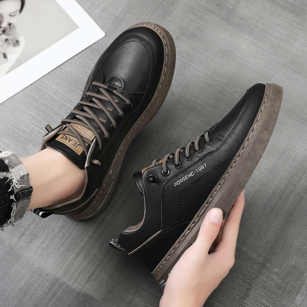 Ddmysports Men Spring Casual Breathable Black Sneakers Fashion Driving Walking Tennis Shoes For Male Skate Flats OUTDOOR