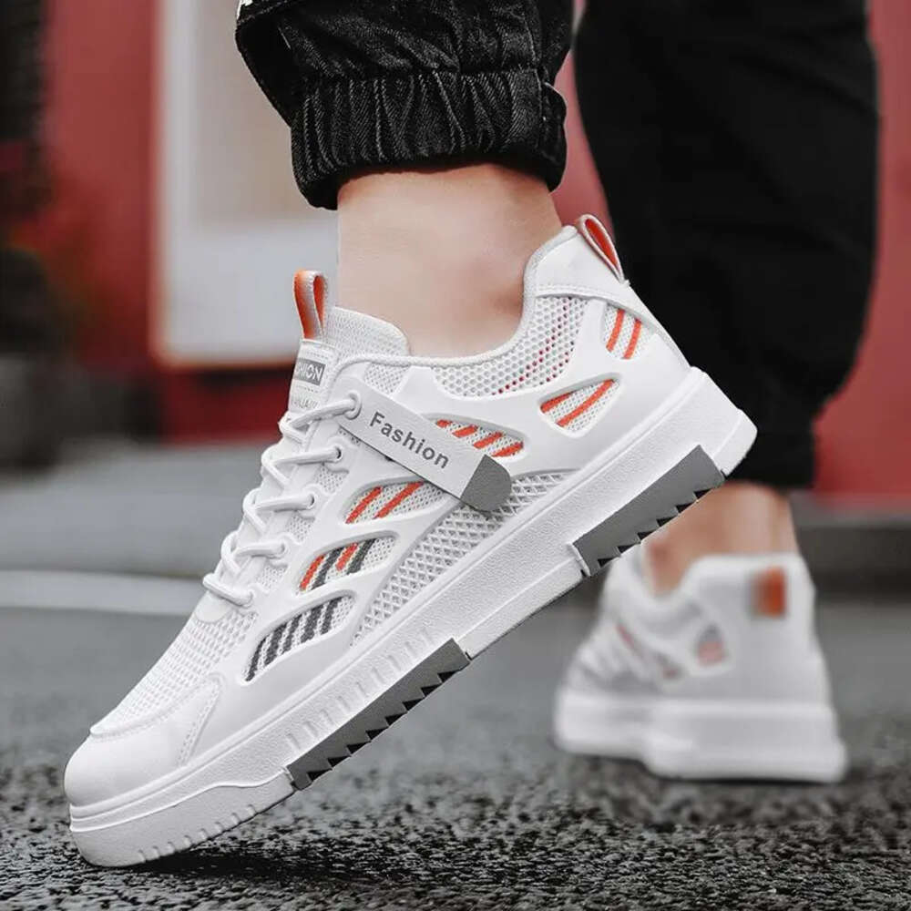 Ddmysports Men Fashion Casual Skateboard Sneakers Lace Up Youth Student Flats Comfortable Walking Sport Shoes For Male OUTDOOR