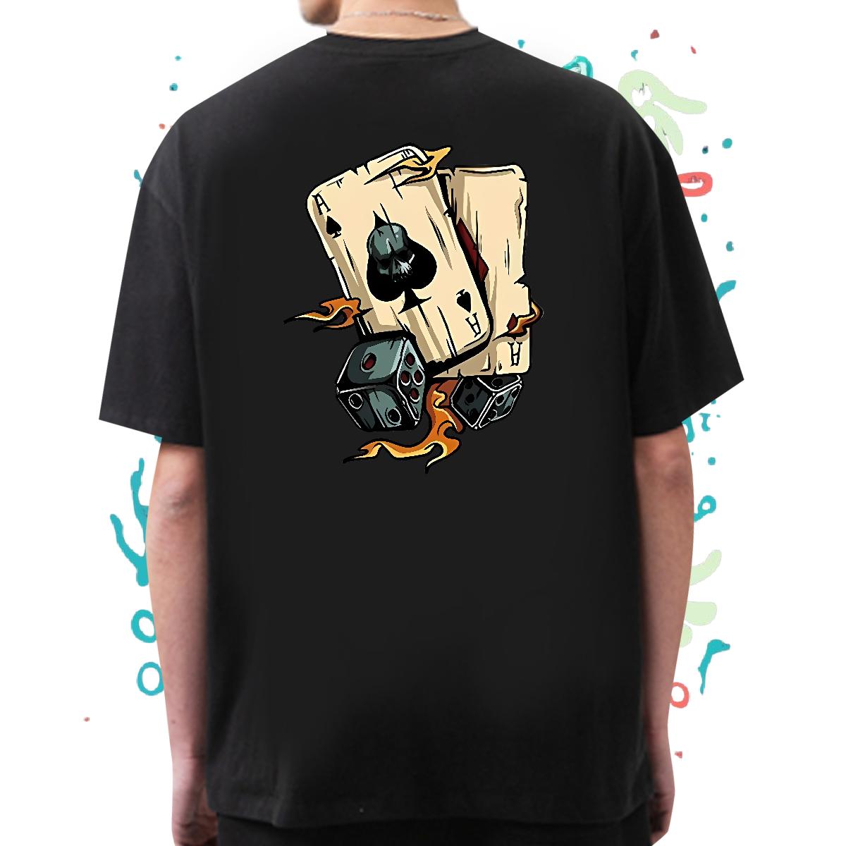 Classic Mens T Shirts Black White Men Clothes T-Shirt Daily Wear Breathable Short Sleeve Classic Clothings