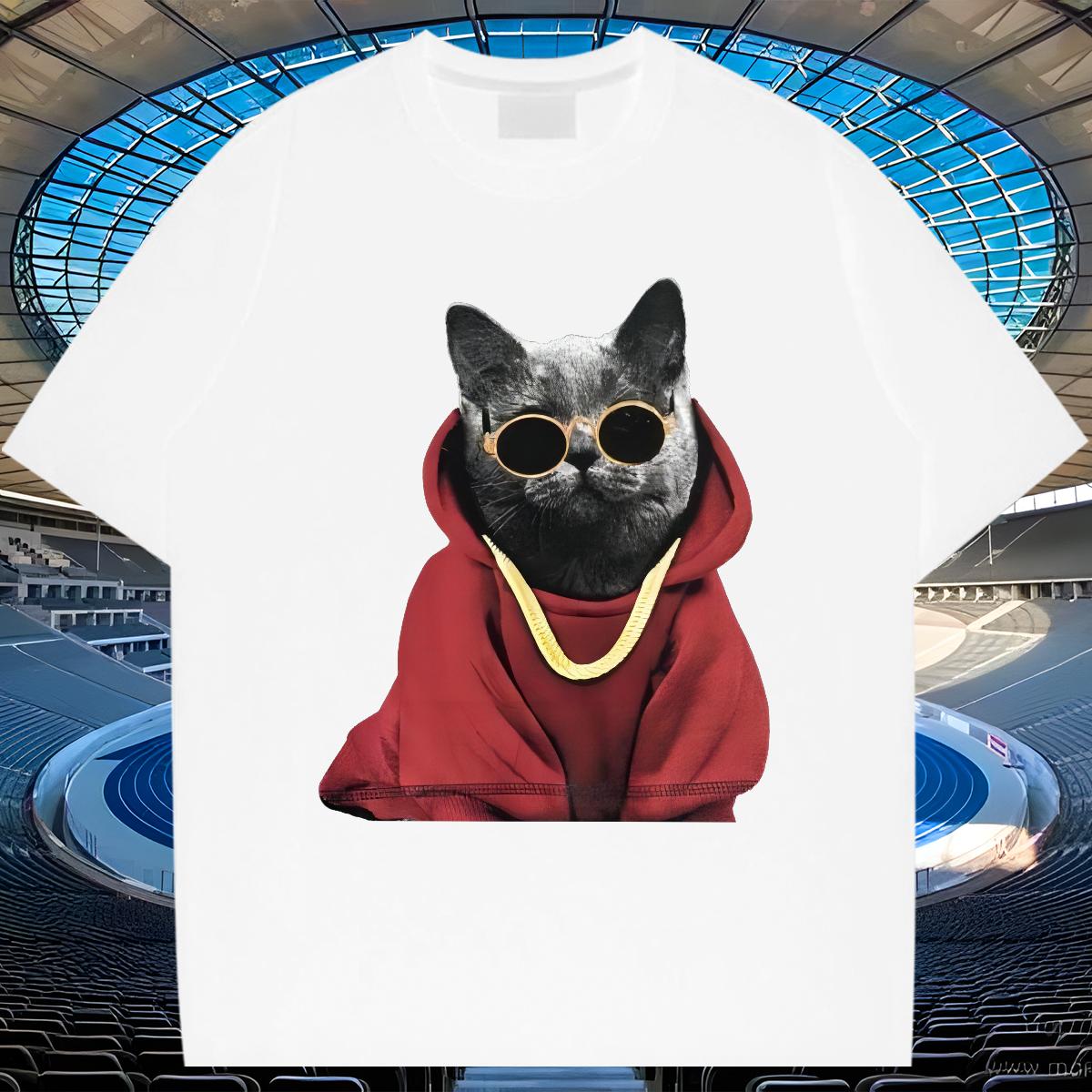 Loose Fit T shirt Street wear Hip Hop Round Neck Short Sleeve Men Tops Tees Fashion DIY Tee Shirt
