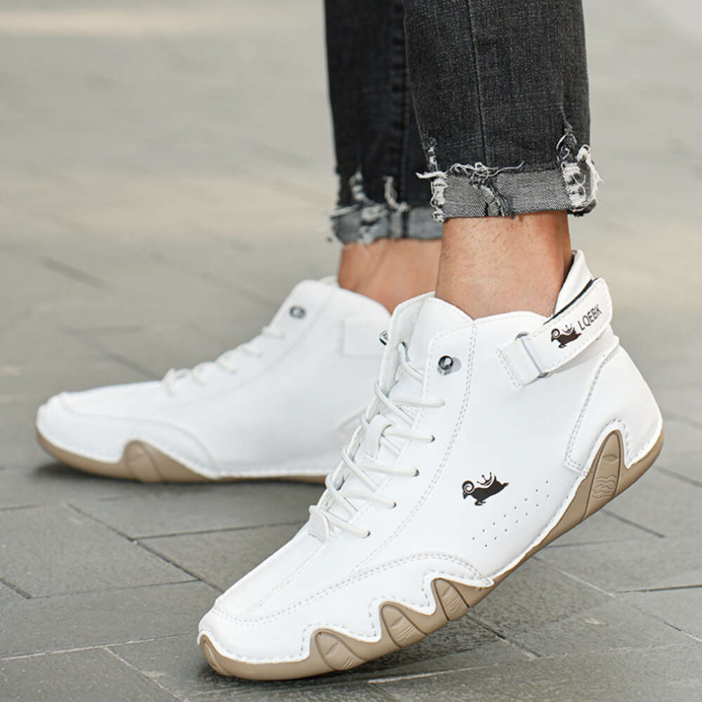 Ddmyoutdoor Casual Sneakers For Designer Free Shipping Leather Ankle Boots New Fashion Comfort High Top Men Shoes