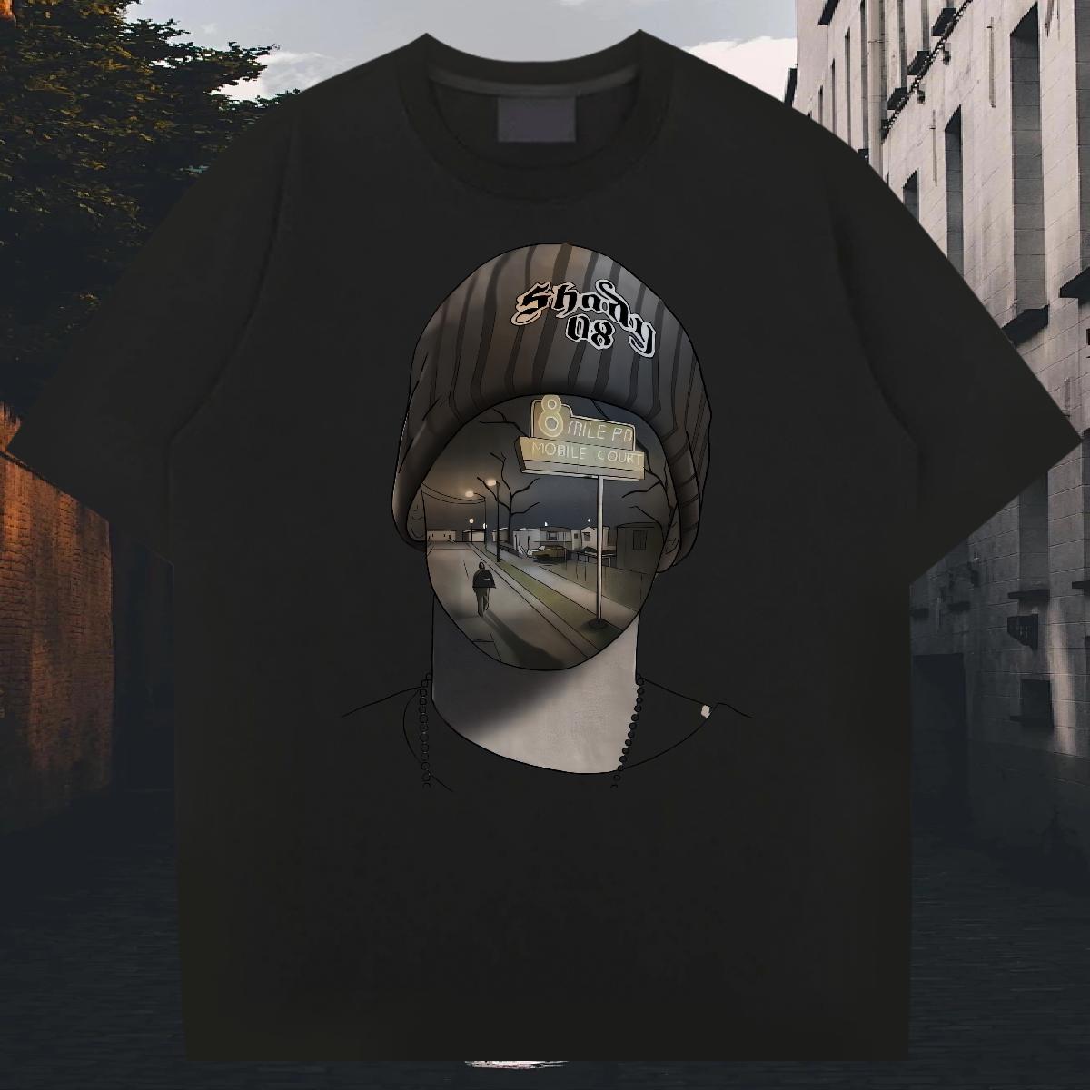 Classic T shirt Home Outdoor Cotton Breathable Tshirts Brand Custom Cartoon Polos