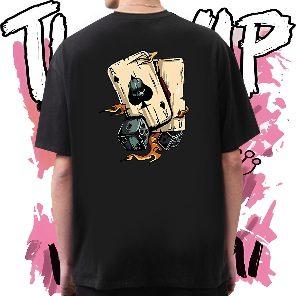 2024 New T-Shirts Cartoon Print Tshirts Street Casual Cotton Breathable Short Sleeve Loose Fit Tops Shirt