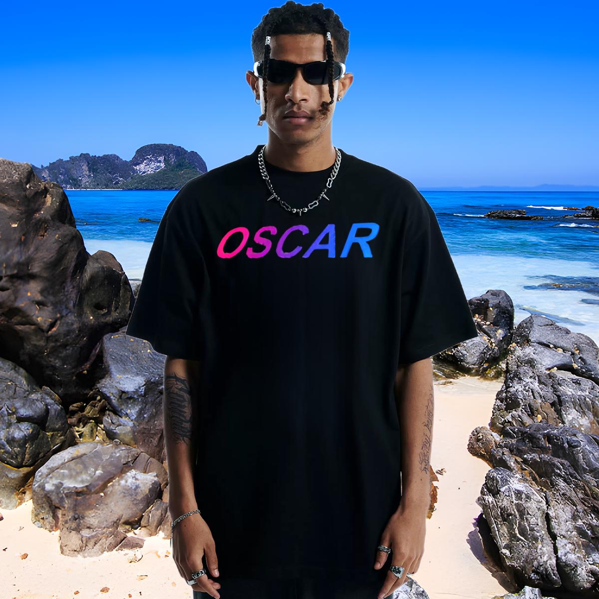 Classic T Shirt For Man Beach 180g Cotton Tshirt for Man Woman Casual New Floral Print Tees