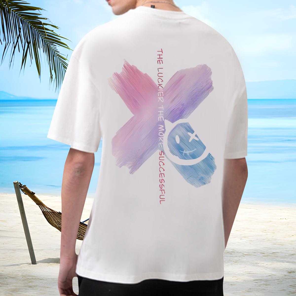 Custom T shirt Cartoon Printing S-3XL Sport Mens Tshirts Round Neck Short Sleeve Designer Tshirts