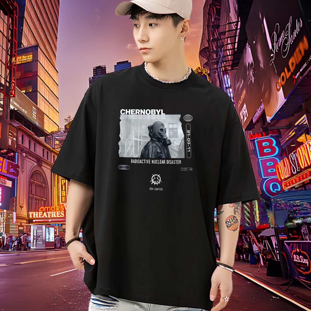 2024 Summer Mens T Shirts Breathable Crew Neck Street Men Clothes T-Shirt Plus Size Cartoon High Quality Tee Shirt