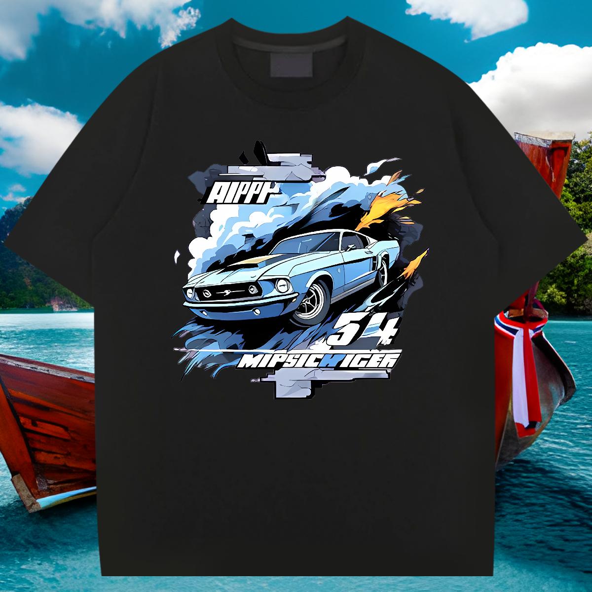 2024 T-Shirts Custom Cartoon Outdoor Men Tees O-Neck Short Sleeve Cotton Comfortable Clothings