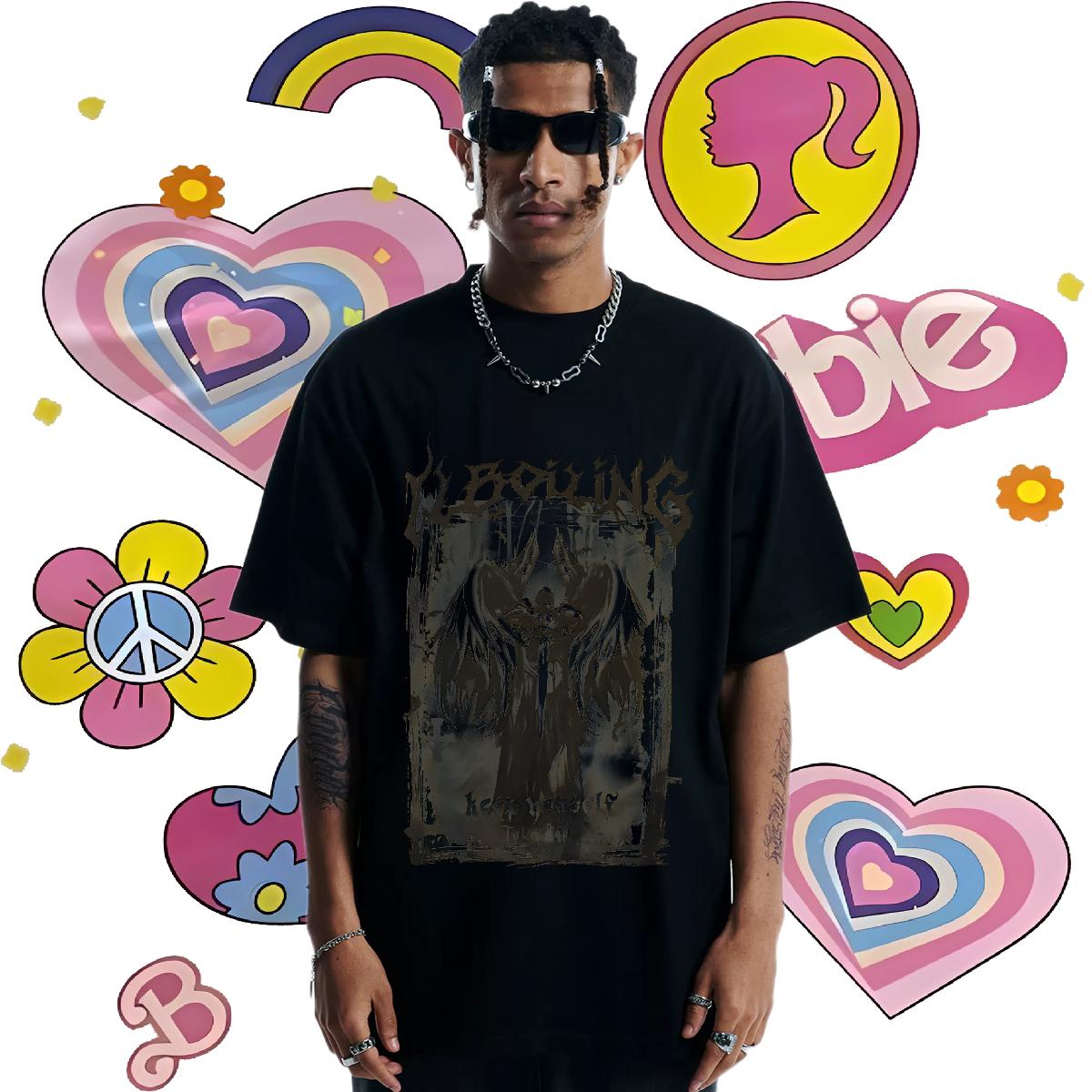 High Quality T Shirts Men Hip Hop Street Breathable Crew Neck Couples T Shirts New Designer Custom Print Oversized Clothes
