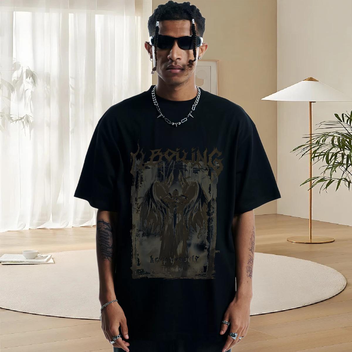 New Designer T shirt Oversized S-3XL Men Tops Tees Outdoor Cotton O Neck Short Sleeves Soft Wear