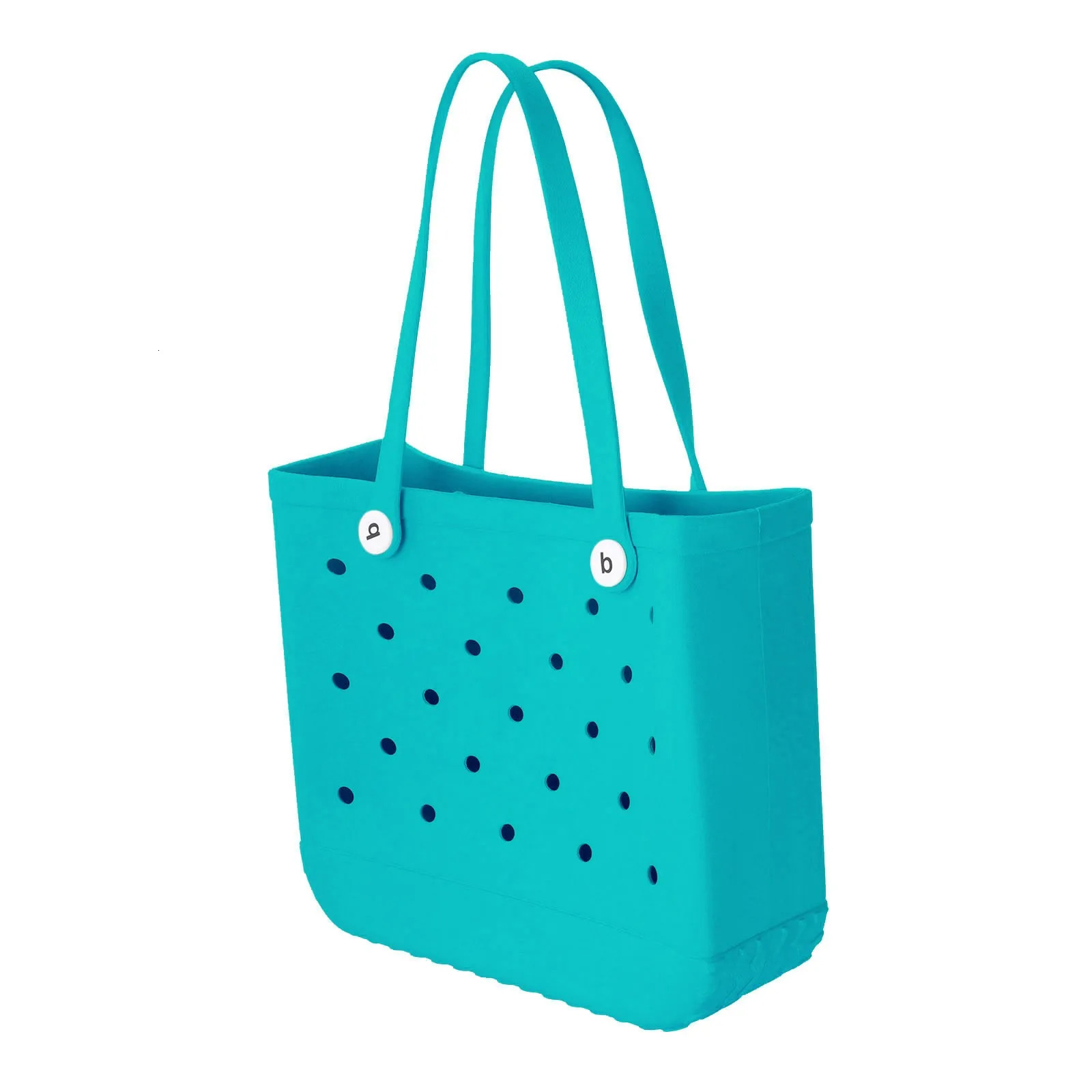 Large Boggs Beach Bag Summer EVA Basket Women Picnic Tote Holes Waterproof Handbag Pouch Shopping Shoulder 240520