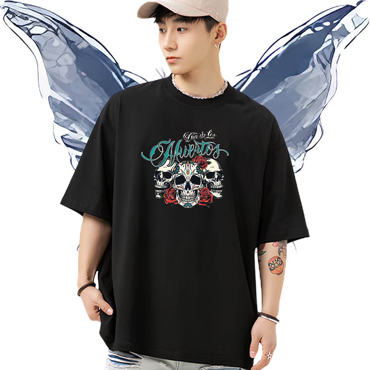 Brand Mens T Shirts Street wear Hip Hop Cotton Breathable Short Sleeve Men Clothes T-Shirt Classic Casual Custom Print Oversized Clothes