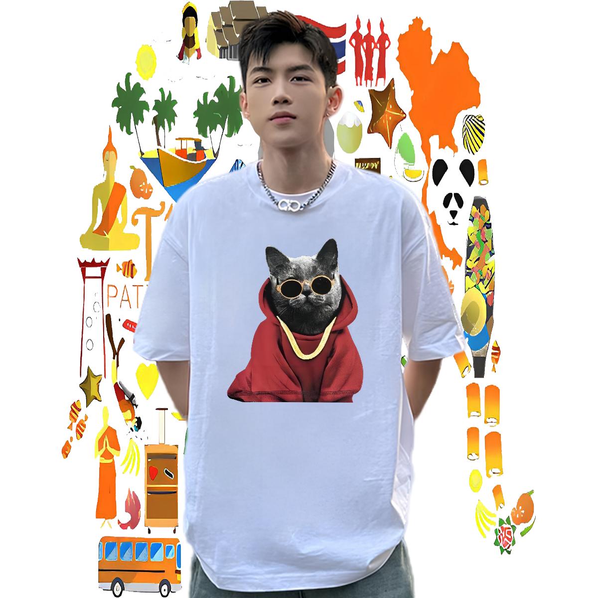 High Quality Man T Shirts Sport Breathable Short Sleeve Men Clothes T-Shirt Wholesale DIY Anime Tees Shirts