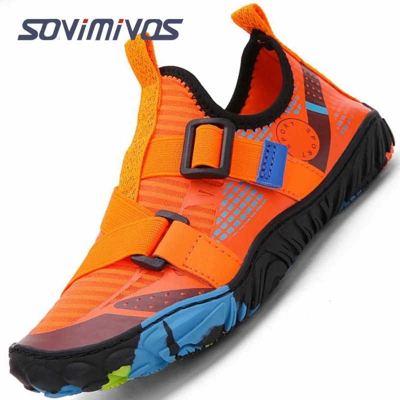 Mens Minimalist Trail Running Barefoot Shoes Wide Toe Box Zero Drop Aqua Sandals for Kayaking Boating Hiking Surfing Walking 240520