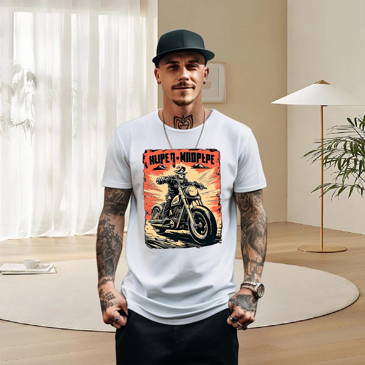 Designer Mens T Shirts Custom Anime Street Tshirts 180g Cotton Loose Fit Tee Shirt