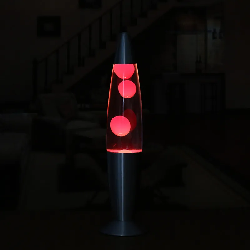 Night Lights Classic Silver-Based Lava Lamp Factory direct sales 13 inch metal bottom wax creative decorative jellyfish LL