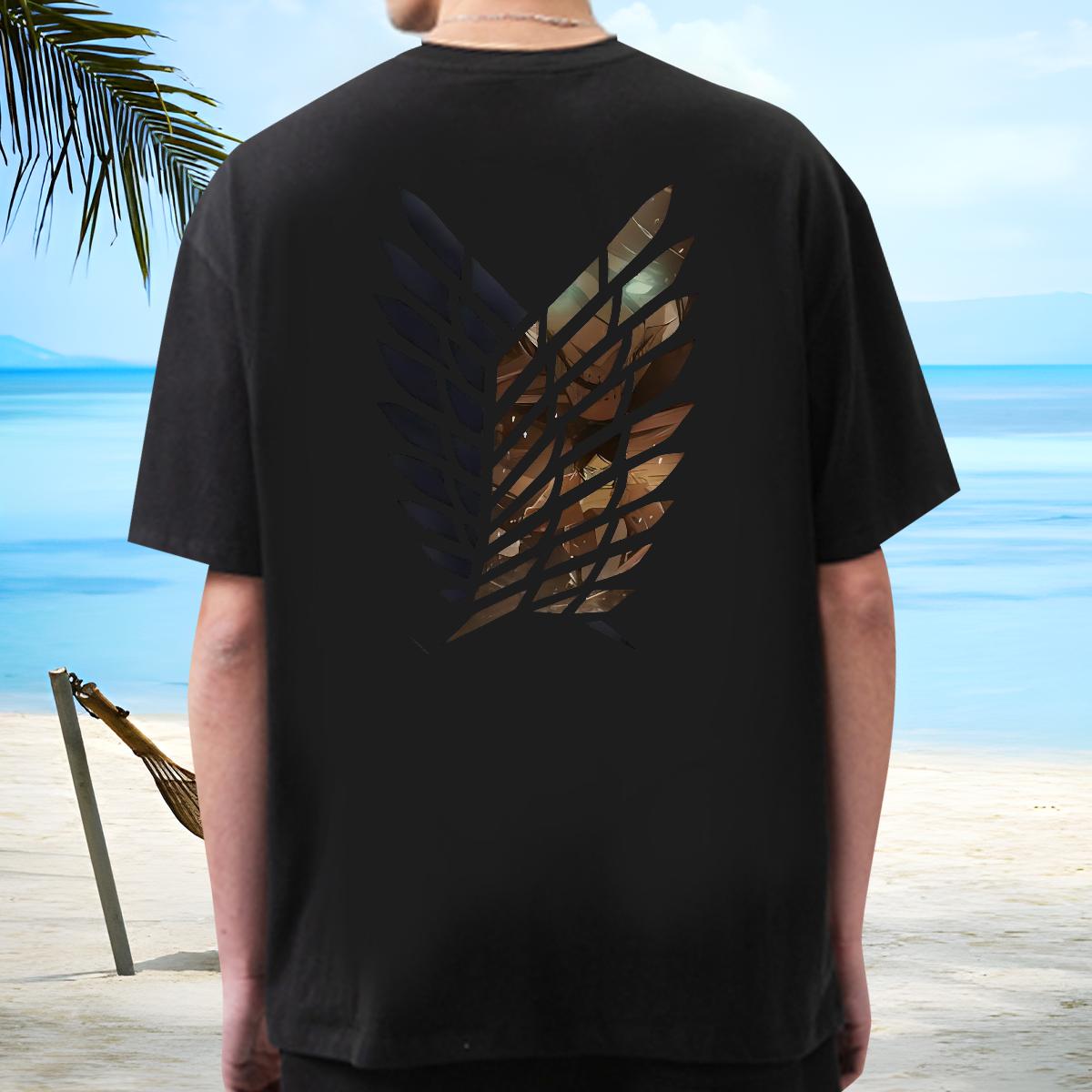 New Designer T-Shirts for Men Custom Print Plus Size Beach Men Tops Tees Cotton Breathable Short Sleeve Designer Clothes