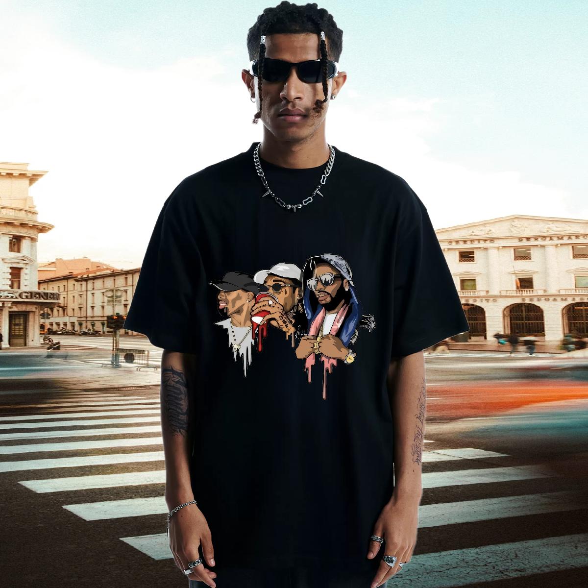 Loose Fit T-Shirts for Men Beach Cotton O Neck Short Sleeves Tshirts Brand Custom Print Oversized Tops Shirt