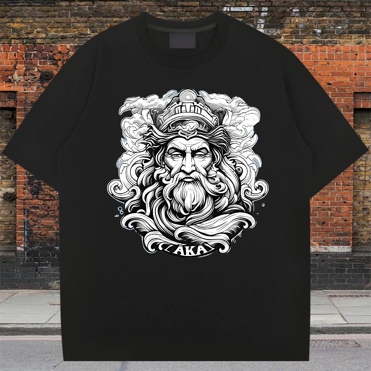 2024 New Man T Shirts DIY Printed Hip Hop Men Tees Breathable Crew Neck Comfortable Top Tees