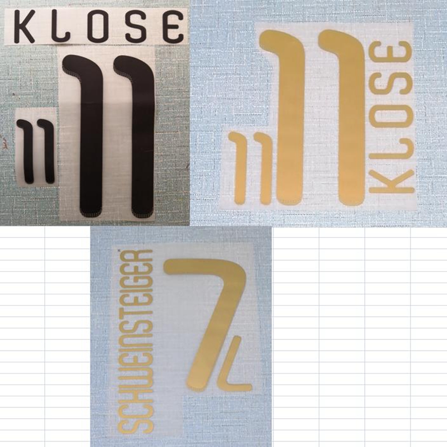 2010 GERMANY KLOSE SCHWEINSTEIGER PODOLSKI nameset patch