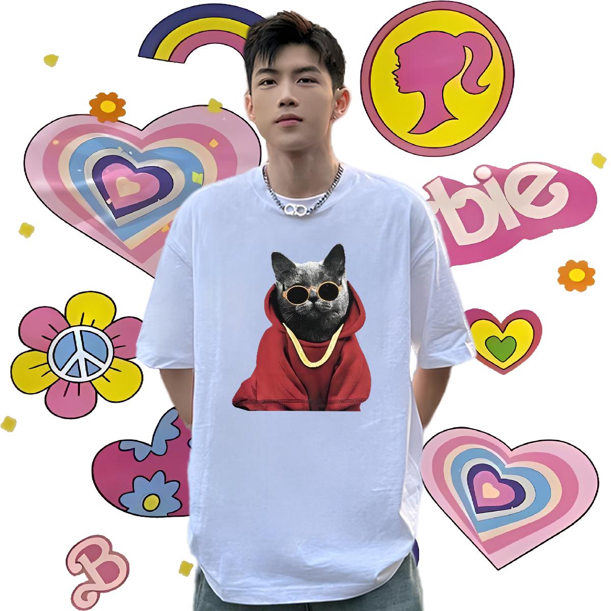 Wholesale T Shirt For Man Home Outdoor Cotton O Neck Short Sleeves Mens Tshirts DIY Custom Printed Top Tees