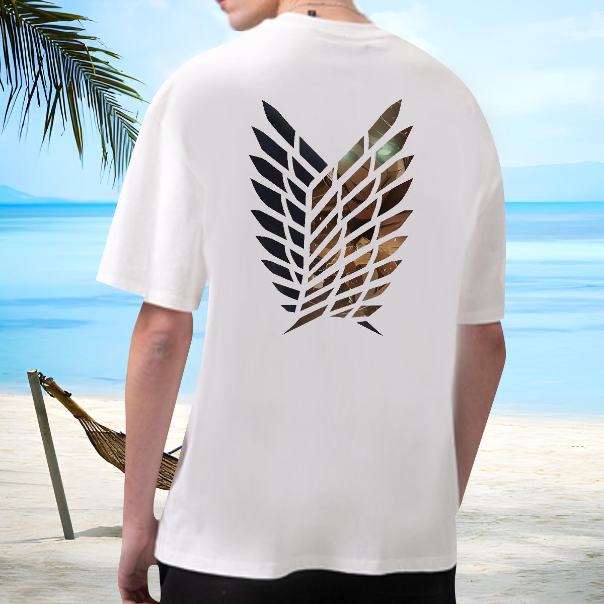 New Designer T-Shirts for Men Custom Print Plus Size Beach Men Tops Tees Cotton Breathable Short Sleeve Designer Clothes