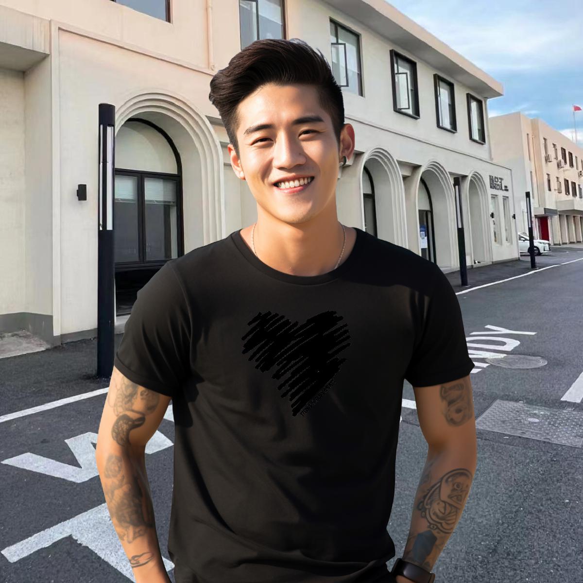 Casual New T-Shirts for Men Custom Print Oversized Street Men Tees Cotton Breathable Short Sleeve Designer Tshirts