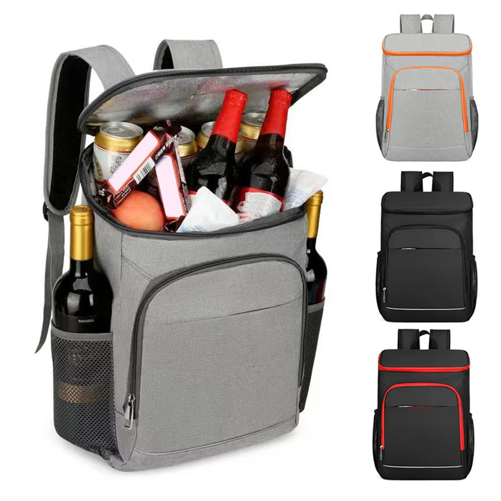 30L Cooler Backpack Leakproof Insulated Lunch Bag Picnic food insulation cooler bag for Outdoor Camping Hiking Picnics Beach 240516