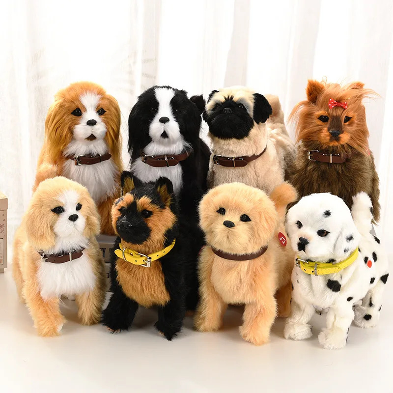 Simulation Robot Dog Electronic Pet Sound Control Walking Nodding Music Touch Control Robot Animal Pet Children Toy Gifts 240530