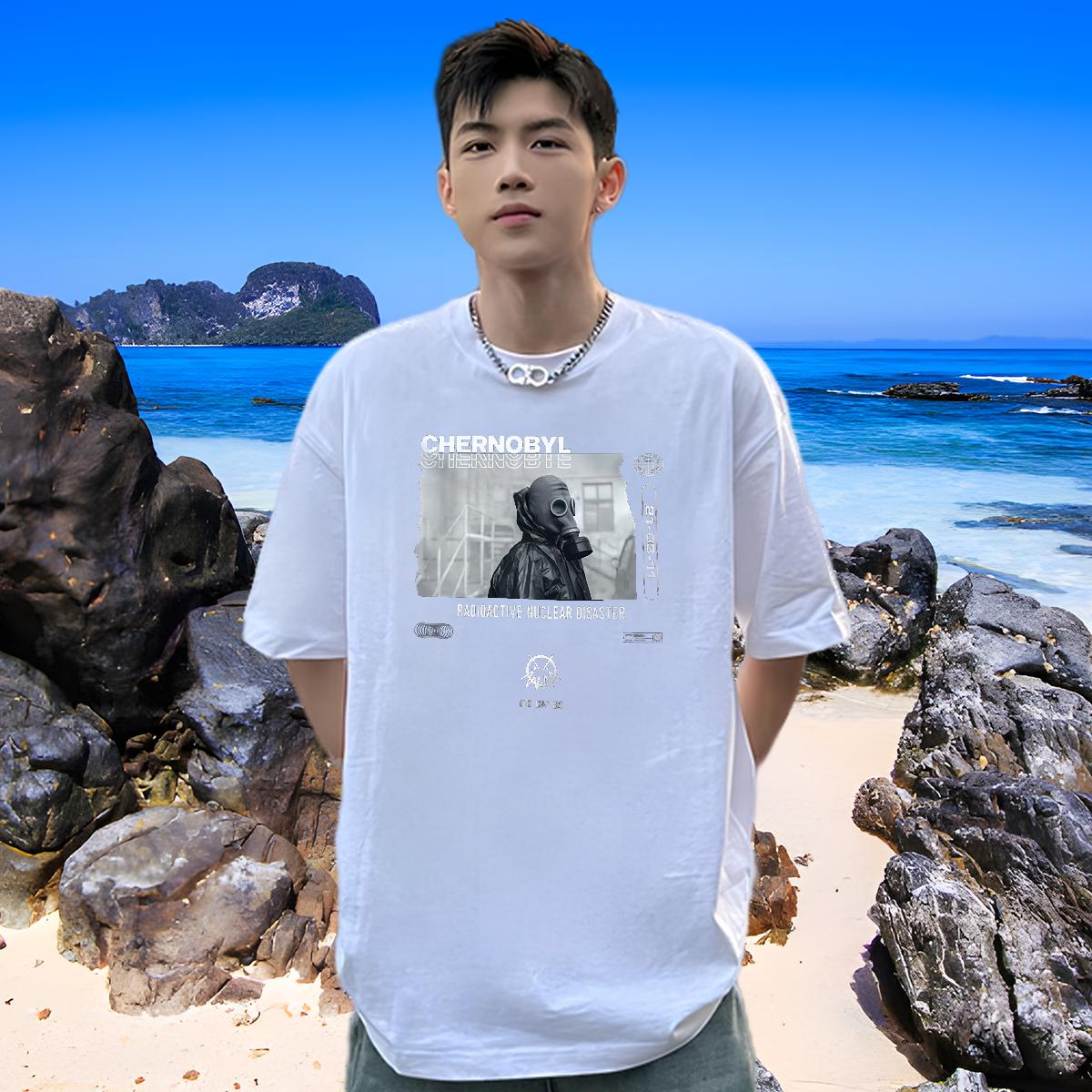 Classic Casual T shirt Cotton Breathable Soft Daily Outfit Tshirts DIY Anime Loose Clothings
