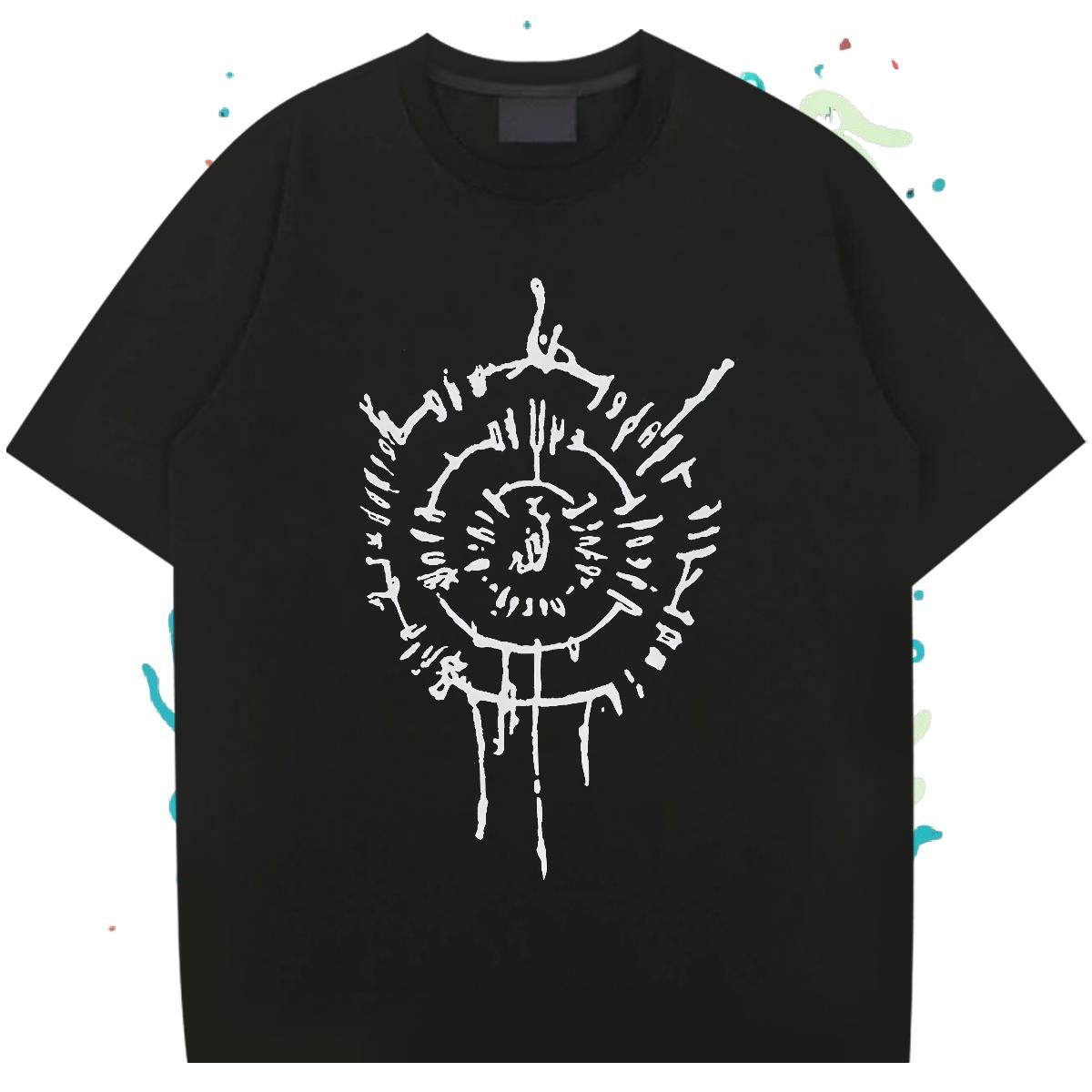 Designer T-Shirts Home Outdoor Breathable Crew Neck Mens Tshirts 2024 Summer Cartoon Printing S-3XL Tees Shirts