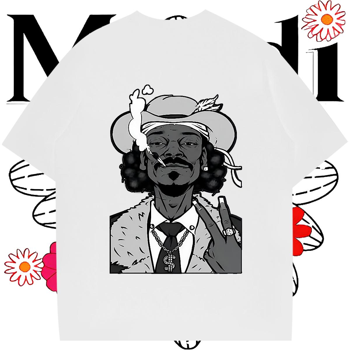 Cool Design T-Shirts Short Sleeve Cotton O-Neck Outdoor Men Tshirts Cartoon Print New Arrival Clothings